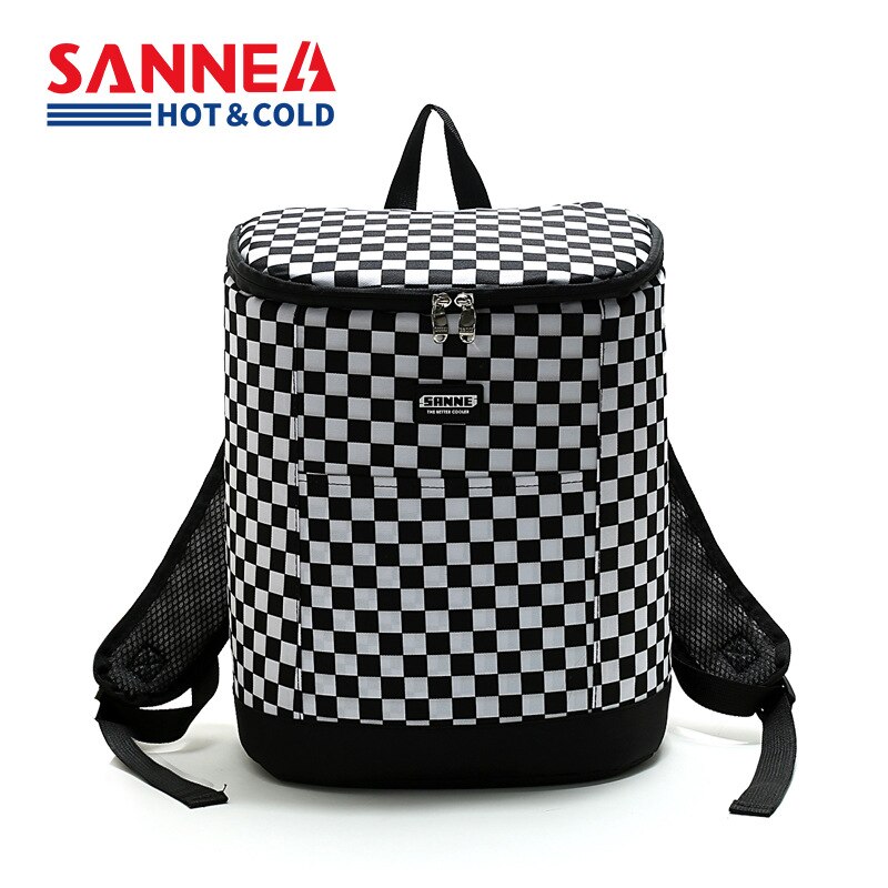 Sanne 19L Grote Capaciteit Plaid Outdoor Picknick Koeltas Thermische Rugzak Camouflage Geïsoleerde Lunch Tas Waterdicht Pak Ijs