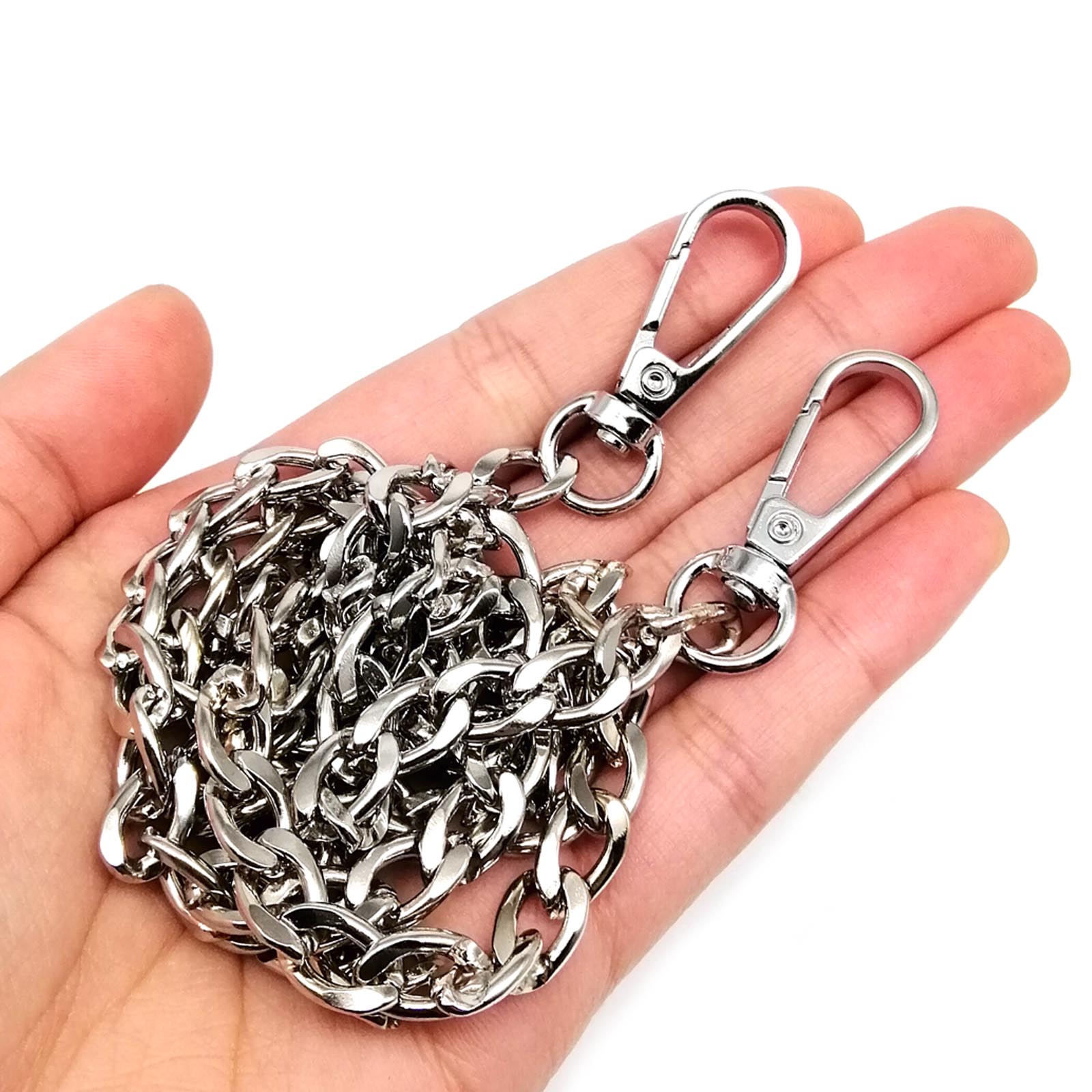 Metalen 60/120Cm Dubbele Gesp Clip Handtas Tas Tas Accessoires Leren Tas Riem Handvat Schouder Vervanging Reparatie Diy