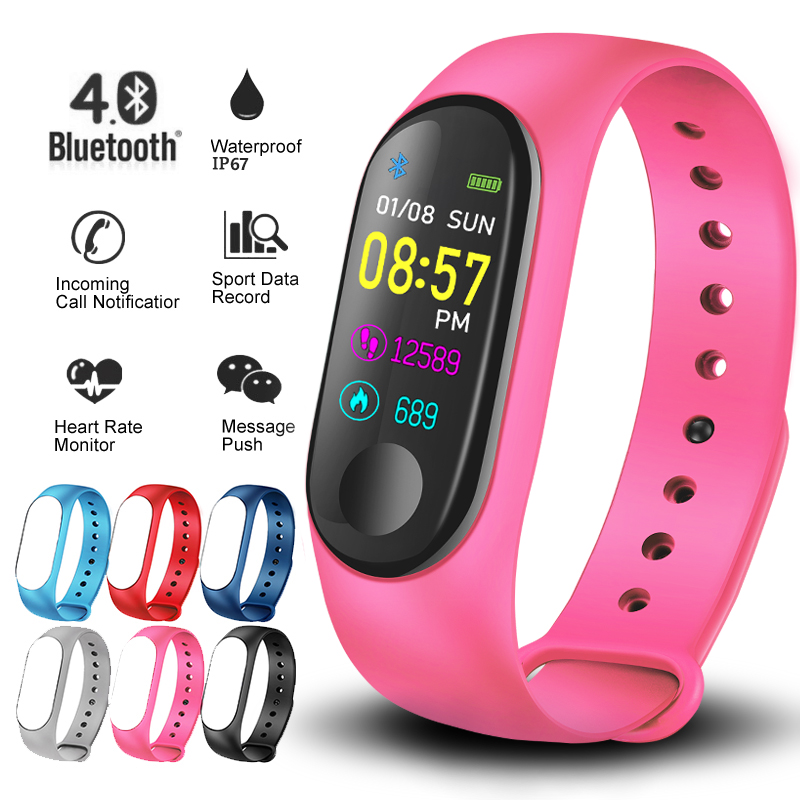 Lige slimme armband dames sport waterdicht slim horloge heren bloeddruk hartslagmeter slimme polsband fitness tracker