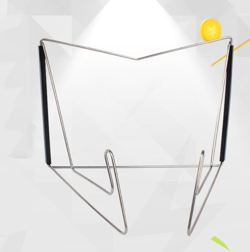 Steel Wire Portable Reading Frame Folding Bookend Music Stand Reading book Holder Stand Foldable Adjustable Angle Book Stand