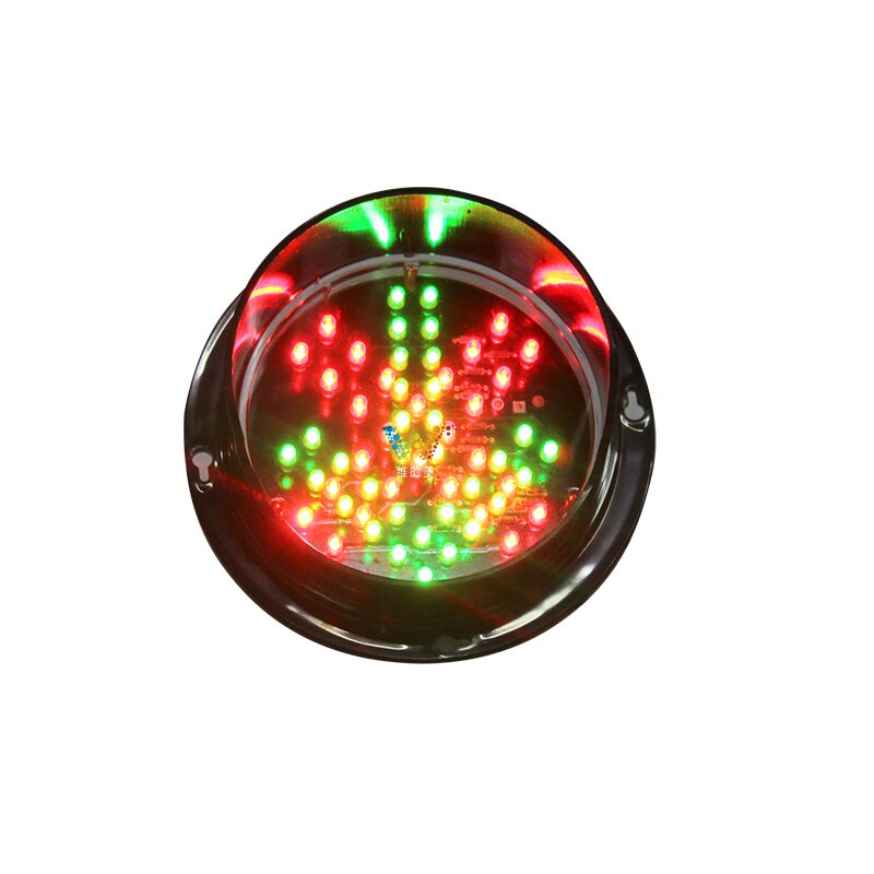Rood kruis en groene pijl DC12V of DC24V 125mm mini led signaal verkeerslichten