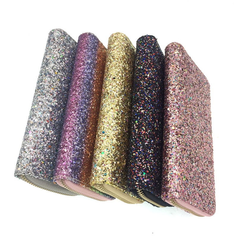 Women's Style Glitter Long Purse Girls Sparkly Sequin Wallet