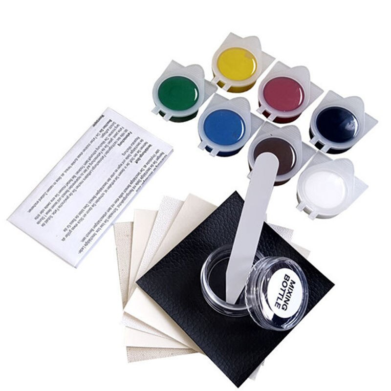 Kit de reparación de vinilo de cuero líquido sin calor, herramienta para asientos de coche, sofás, abrigos, agujeros, rayaduras, NJ88: Default Title