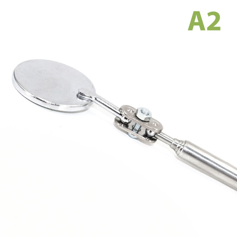 1PC Portable Car Telescopic Detection Lens Inspection Round Mirror Car Angle Tools: A2
