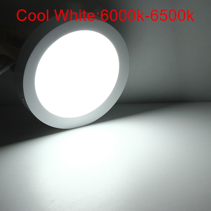 9W Opbouw Led Plafond Licht Ronde Led Down Light Panel Light Met Driver 85-265V Warm wit/Wit/Koud Wit: Cold White