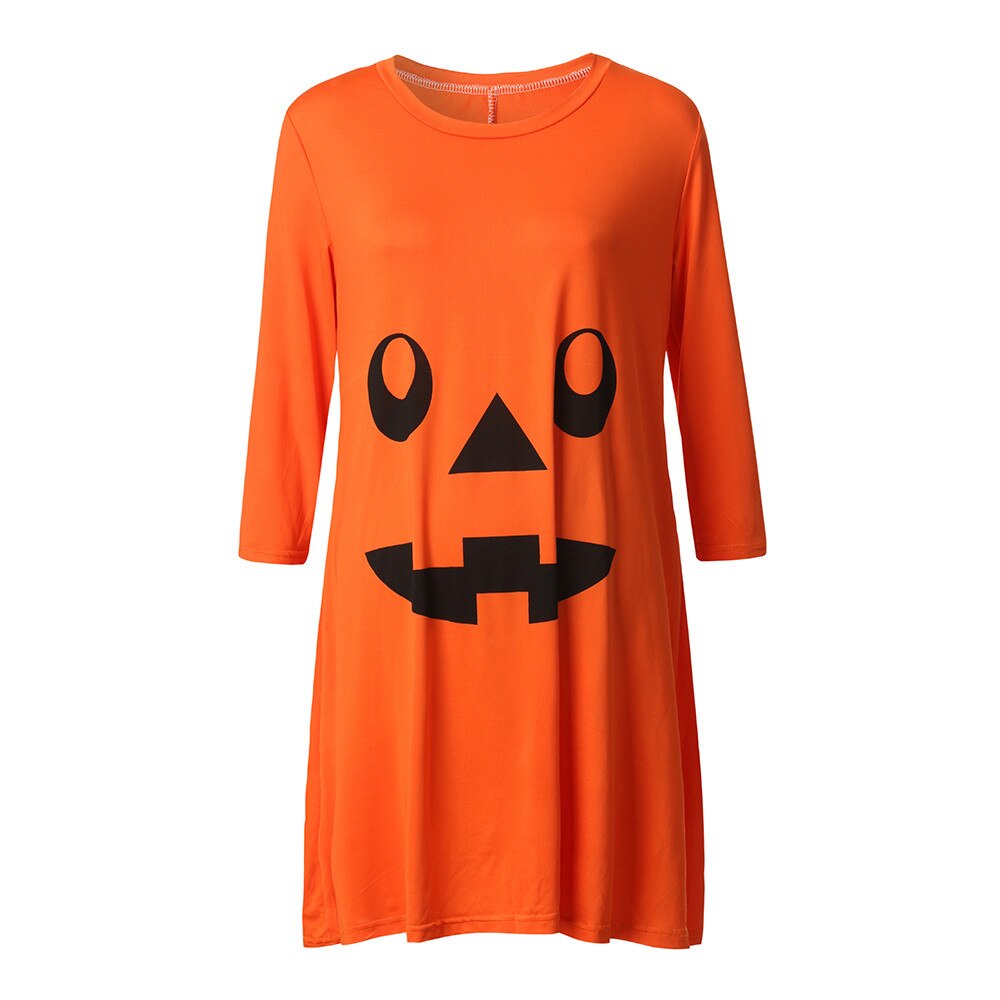 Robe à manches longues pour femmes enceintes | Robe de nuit pour les soins infirmiers, robe imprimée diable d'halloween, vêtements pour tournage de photos