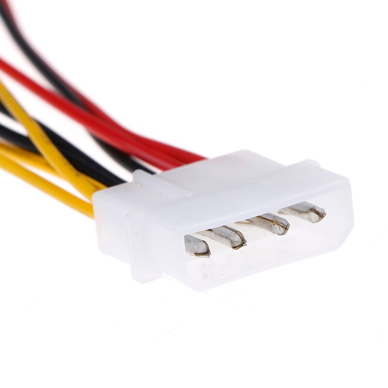 1pcs 4-Pin Molex to 3-Pin fan Power Cable Adapter Connector 12v*2 / 5v*2 Computer Cooling Fan Cables for CPU PC Case Fan