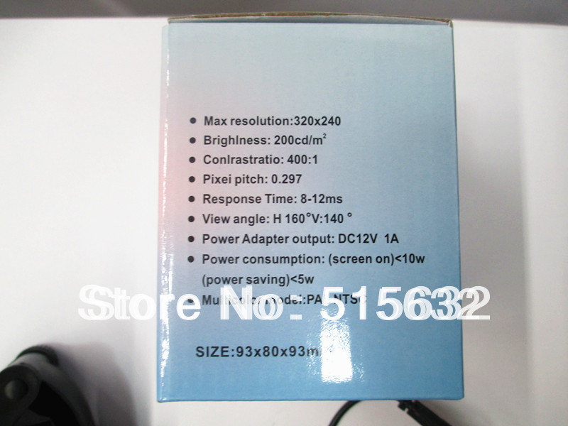 3.5 inch HD Auto monitor Auto digitale Kleuren TFT LCD Monitor Achteruitrijcamera DVD met alarm