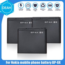 100% Original BP-6X BP6X Replacement Phone battery For Nokia 8800 8800S 8800 Sirocco N73I 8860 8860 8801 Rechargeable Li-Po Cell