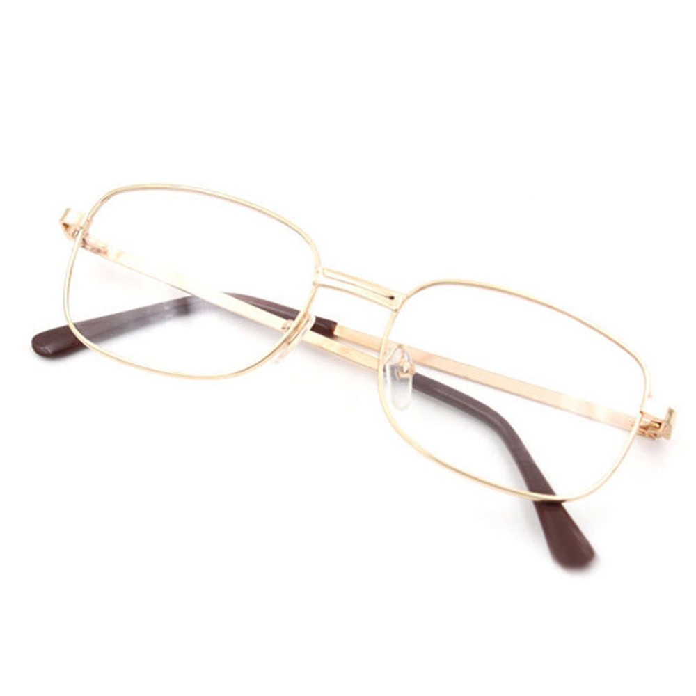 Mode Leesbril Lens Omrande Gold Frame Metalen Brillen + 1.0 - + 4.0 Reizen Accessoires