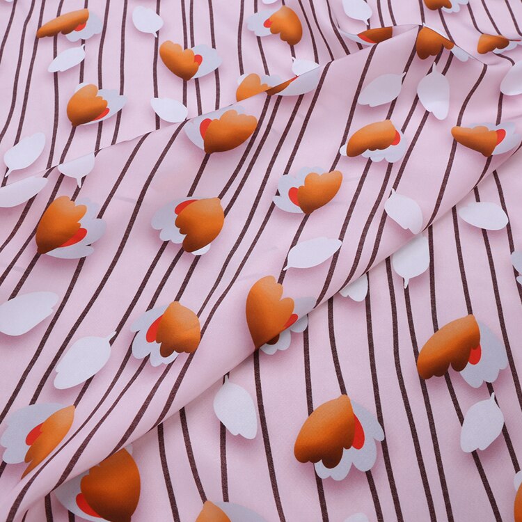 1 Meter Tulip 16mm Crepe De Chine Summer Silk Fabric