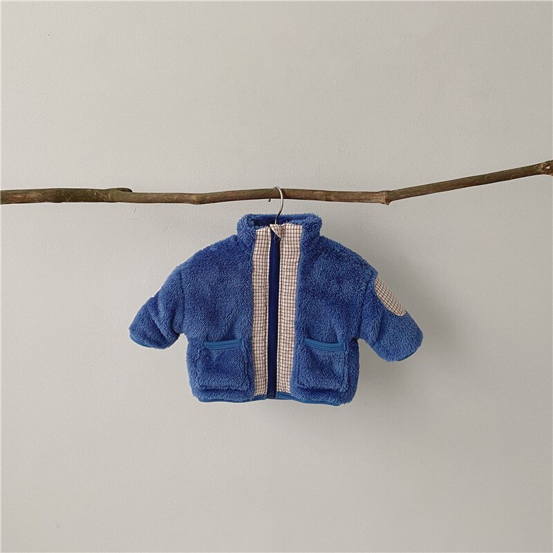 MILANCEl Winter Baby Mantel Verdicken Futter Kleinkind Jungen Jacke Warme Pelz Mantel Baby Mädchen Parkas: blue / 6m