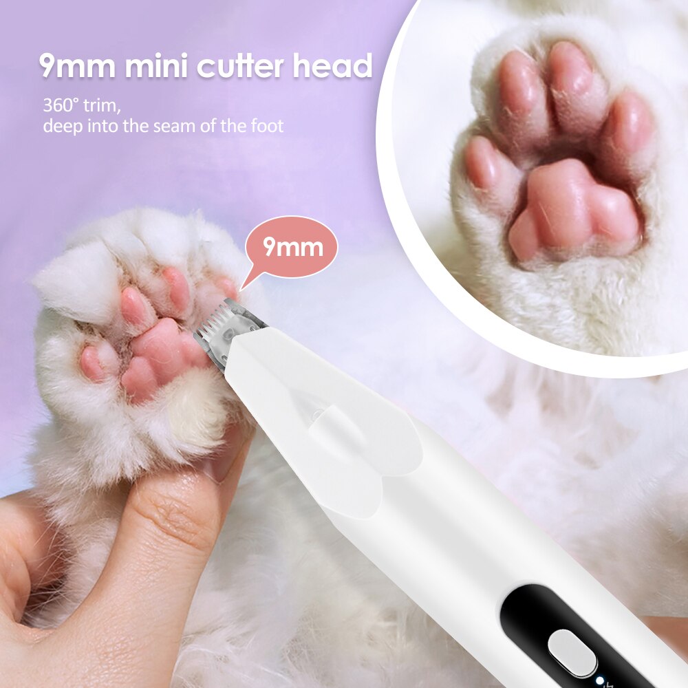 Hond Clippers Professionele Huisdier Voet Tondeuse Hond Grooming Hond Shear Butt Ogen Oor Haar Snijder Machine Met Kat moss Lamp
