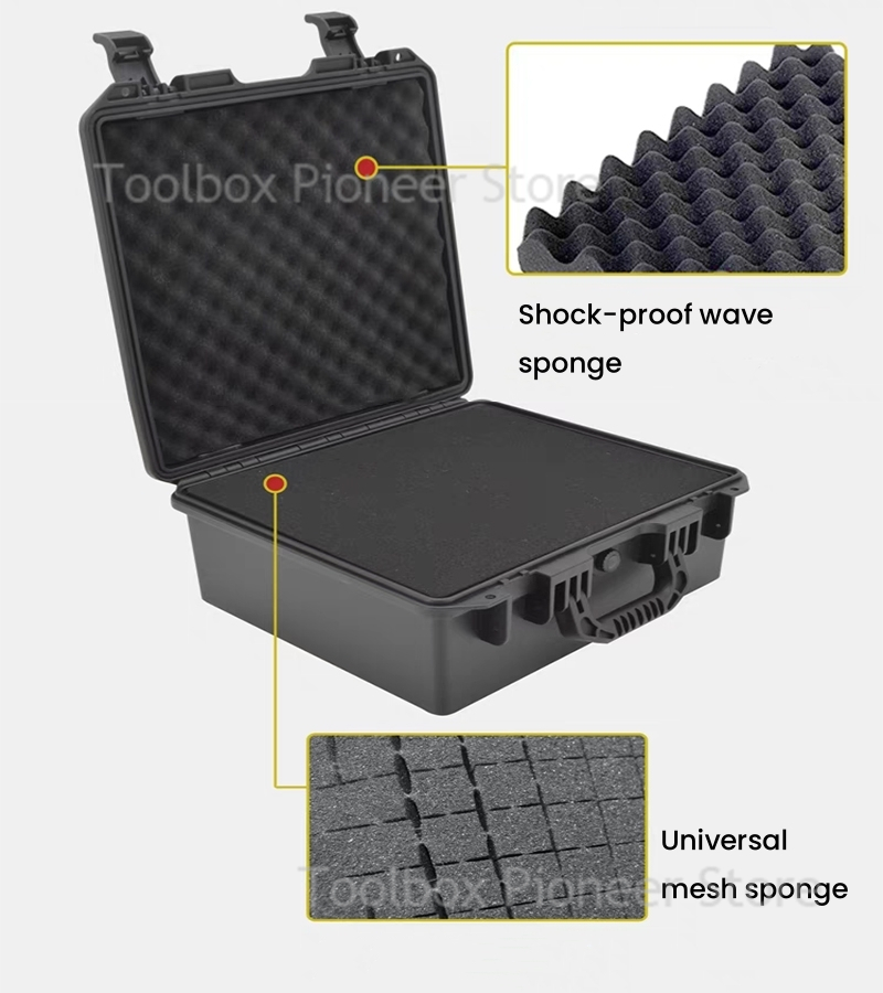 Tool Box ABS Plastic Equipment Case Pelican Case Toolbox for Mechanics Waterproof Hard Case Suitcase Tools Storage Box