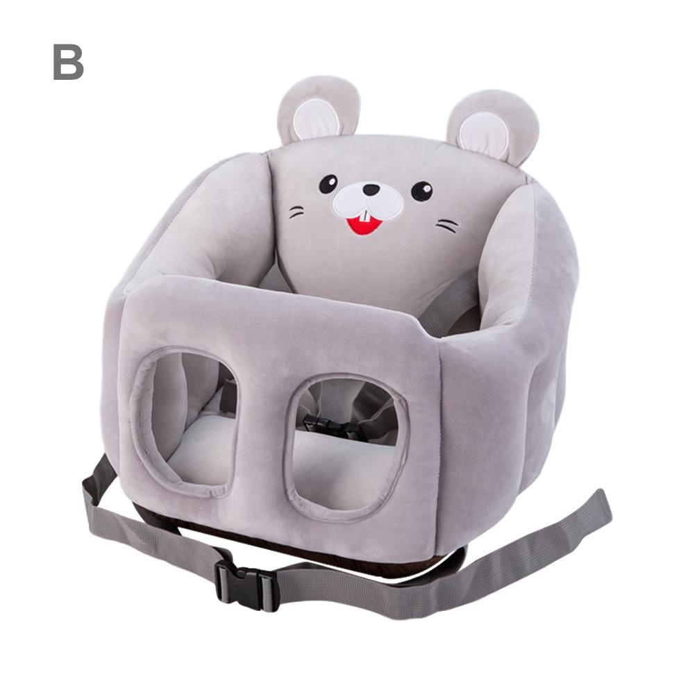 Cartoon draagbare baby-eetstoel, stoelverhoger, leer zitten, multifunctionele comfortabele bb-kruk, autostoelverhoger voor baby's: B
