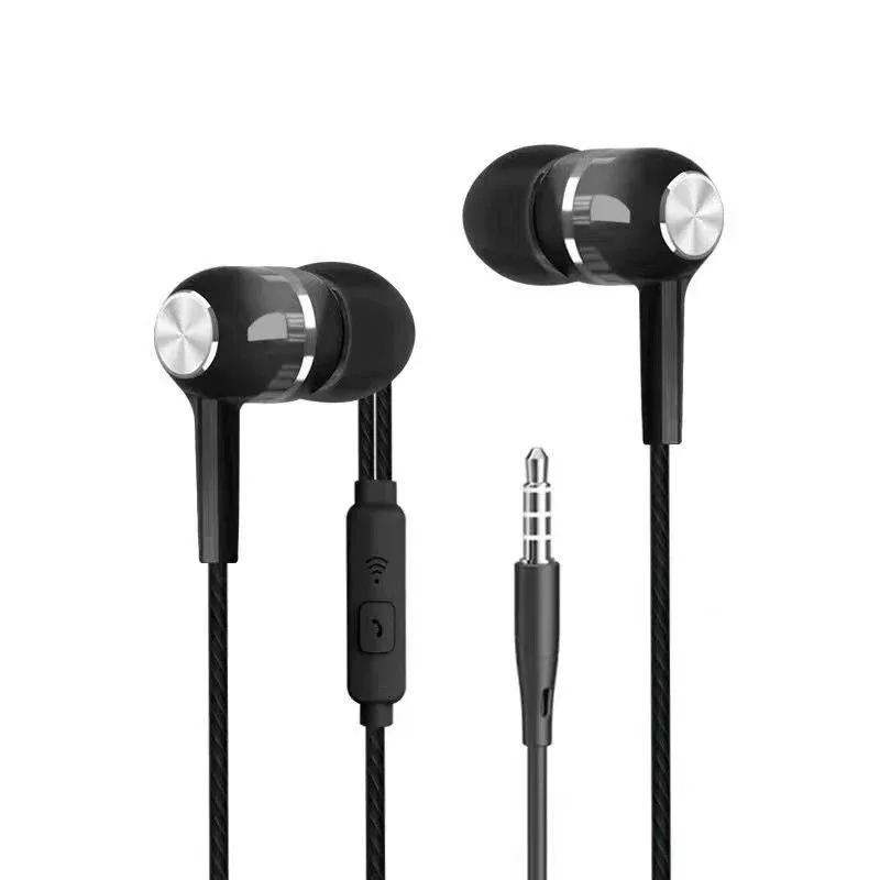 1/2/3/4 Stück Universal 3,5 mm kabelgebundene Kopfhörer Sport-Ohrhörer mit Bass-Telefon-Kopfhörer Stereo-Headset mit Mikrofon-Lautstärkeregler: hellgrün