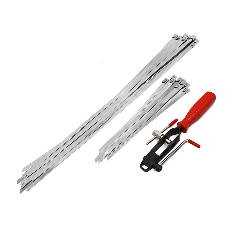 Auto CV Joint Banding Boot Axle Clamp Tool and 20PCS CV Half Shaft Boot Band Buckle Clamps Repair Install Tools for ATV UTV