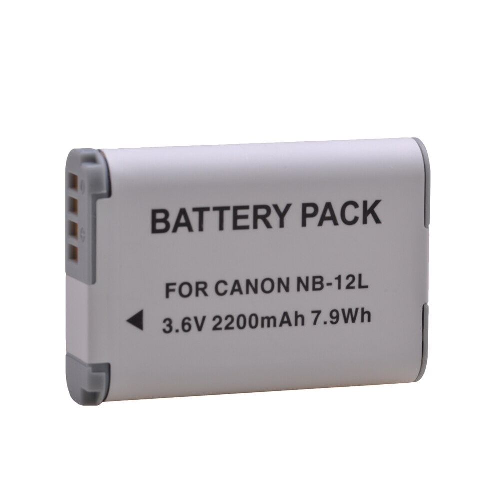 NB-12L Battery 2200mAh 3.6V NB 12L NB12L Camera Battery for Canon PowerShot G1 X Mark II G1X Mark 2 PowerShot N100 VIXIA mini X.