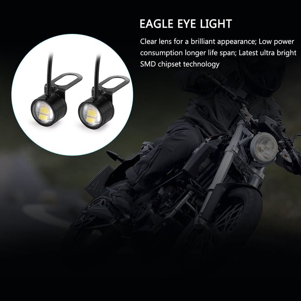 2 Stuks Eagle Eye Led Knipperlicht Reverse Backup Drl Daytime Spiegel Mountrunning Signaal Lamp Mistlampen Voor Motorfiets Auto 12V 5W