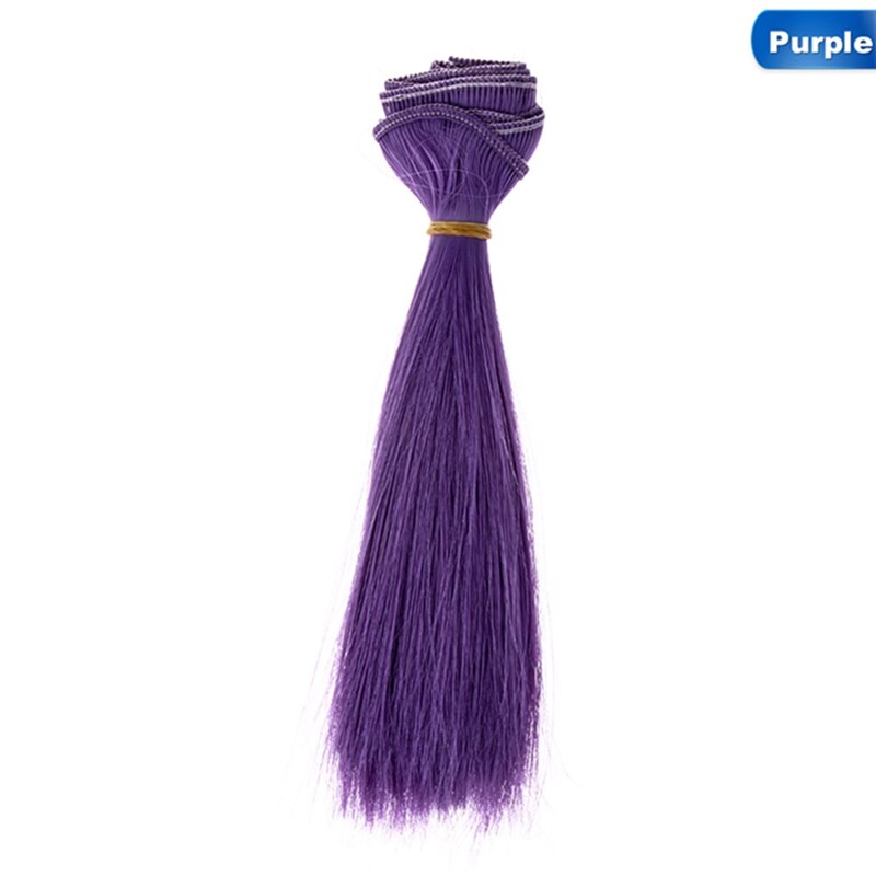 1pcs 15*100cm Doll Accessories Straight Synthetic Fiber Wig Hair For Doll Wigs High-temperature Wire: PP