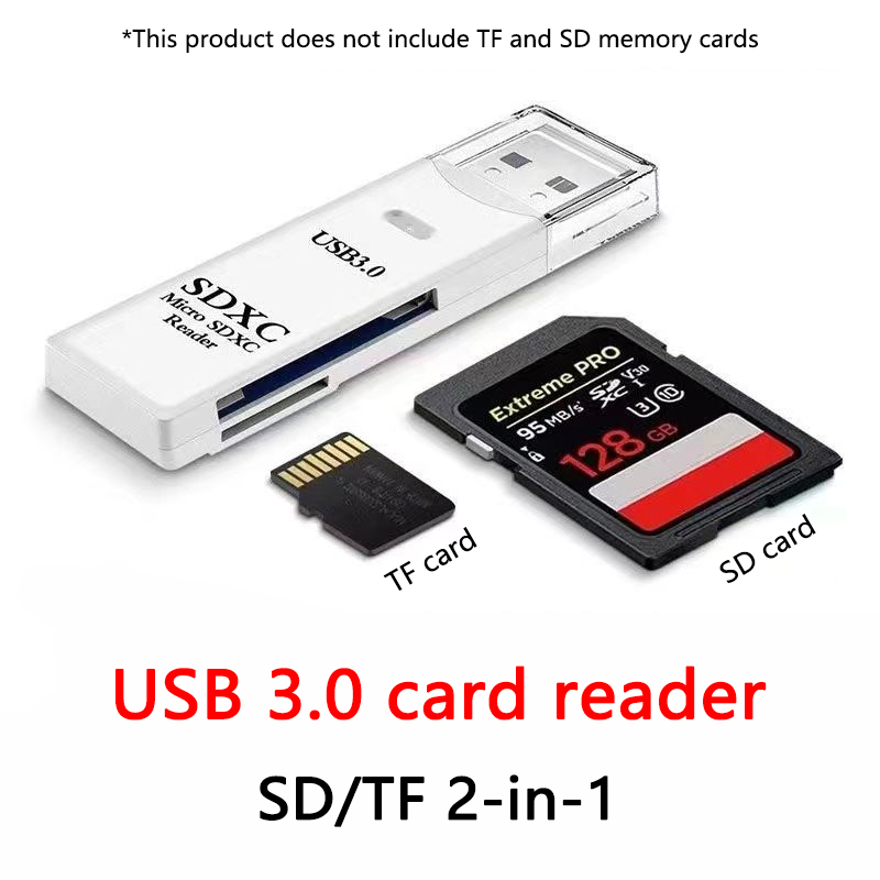Lecteur de carte USB 3.0 2 en 1, lecteur de carte Micro sd, adaptateur usb, lecteur de cartes haute vitesse, carte mémoire TF pour PC, accessoires pour ordinateur portable: Lavande