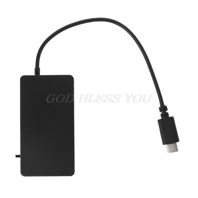 4 Ports USB C HUB OTG High Speed Type C Hub with Phone Stand Type-c USB Splitter for Laptop PC Phone Google USB-C Hub