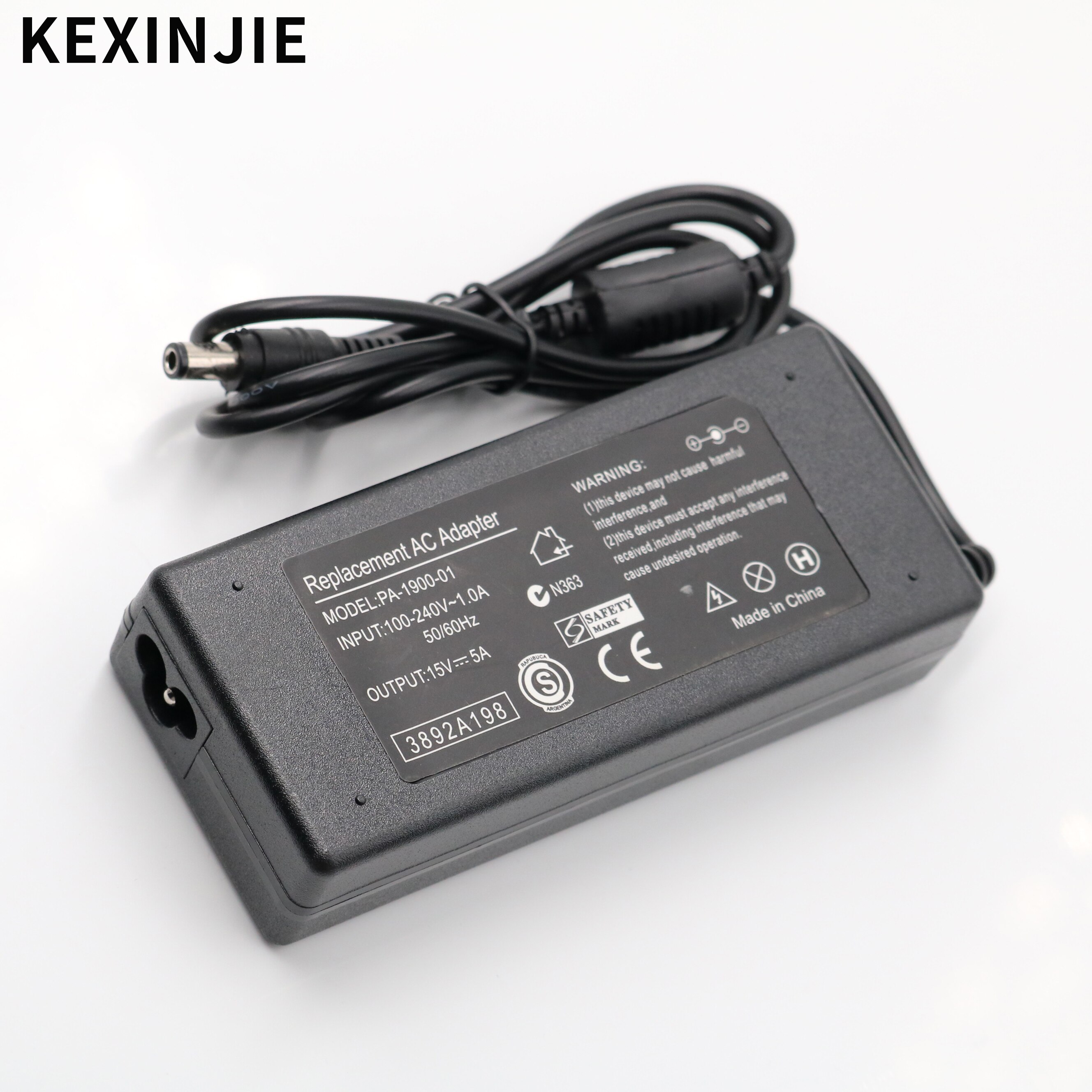 15V 5A Power Supply Charger Laptop Adapter for TOSHIBA PA3755E-1AC3 PA3755E-1ACE TECRA M1 M2 M3 M4 M5 R10 S1 R500 A600 15V5A