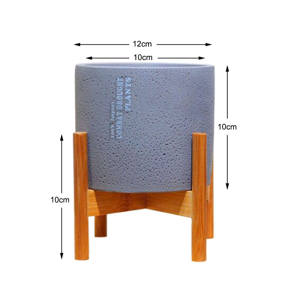 Flower Pot Rack Durable Wood Planter Pot Trays Strong Free Standing Bonsai Holder Home Garden Indoor Display Plant Stand Shelf