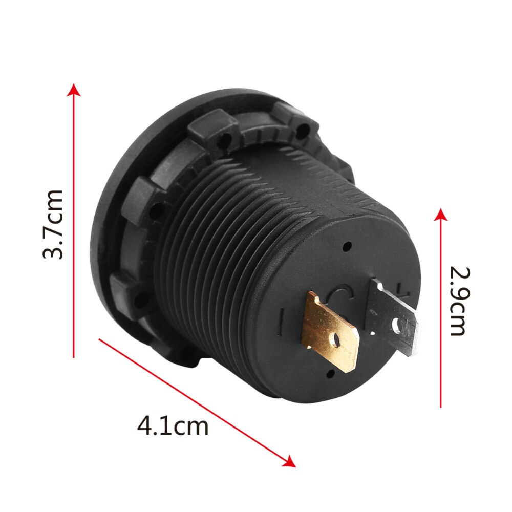 CHSKY 12 V Motorfiets Volt Meter Gauge Auto LED Digitale Display Voltmeter Waterdichte Voltage Volt Meter Sigarettenaansteker Adapter