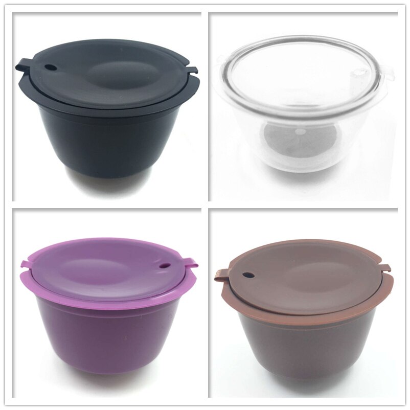 1 stk genanvendelig dolce gusto kaffekapsel plast genopfyldelig kompatible dolce gusto kaffefilterkurve kapsler i flere farver