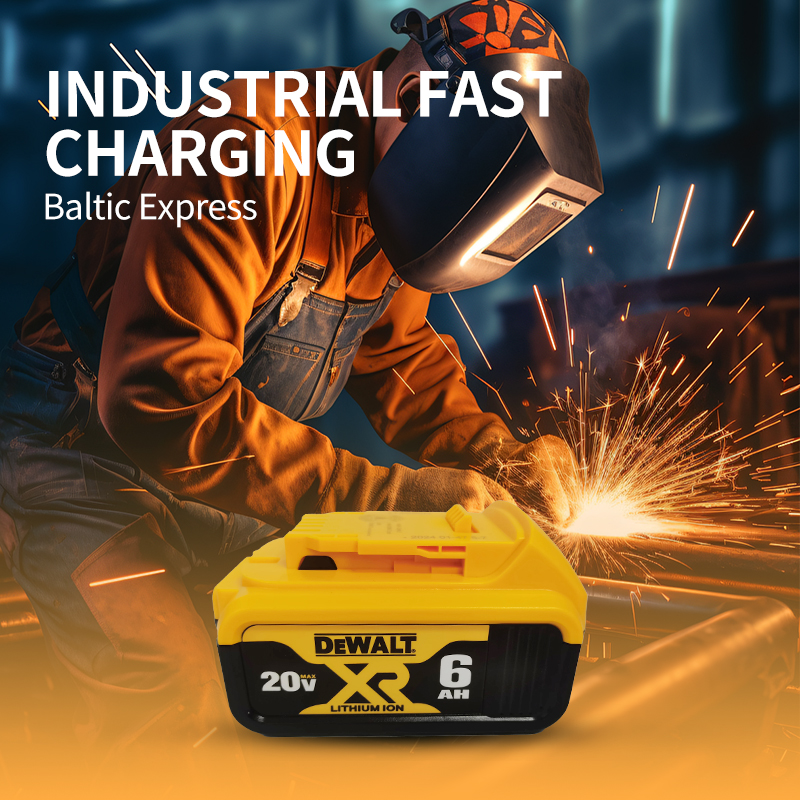 Dewalt original 18v, 6.0ah,  dcb 115,  dcb 118 batterioplader, hurtigopladning, litiumbatteri, værktøjsbatteri, original dewalt