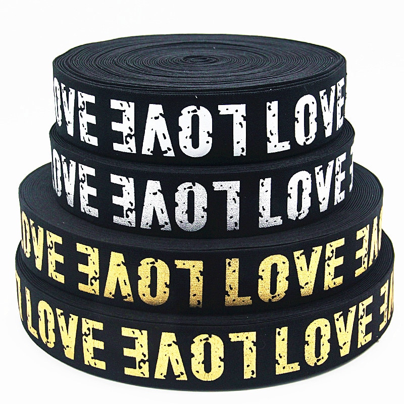 Elastiekjes 3cm 4cm Wit Liefde Ondergoed Elastische Bands 30mm 40mm Kleding Tassen Broek Spanbanden DIY Naaien Accessoires