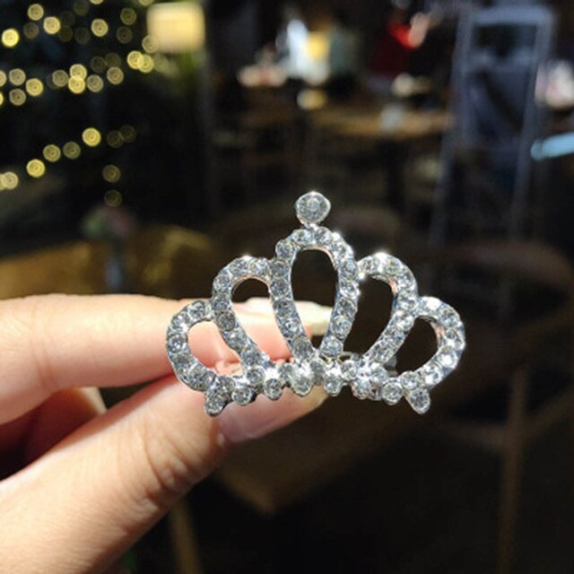 Mini Tiara Rhinestone Hair Clips Princess Crown Comb Costume Accessories For Princess Party Girls Hair Claw Hairpin Styling Tool: 5