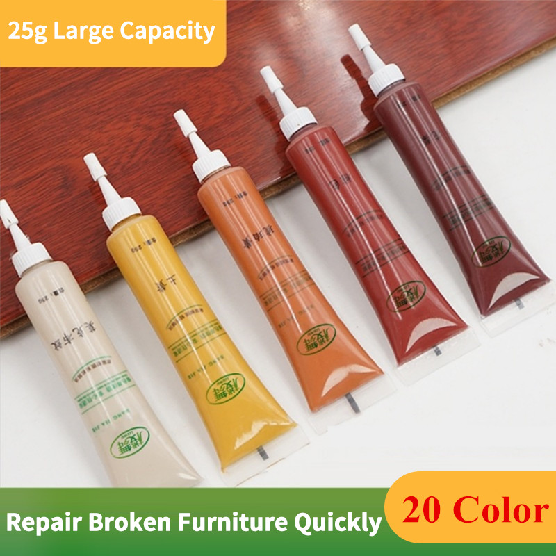20 Color Wood Furniture Repair Paint Wax Solid Wooden Refinishing Paste Floor Furniture Scratch Fast Remover Repair Paint Tool