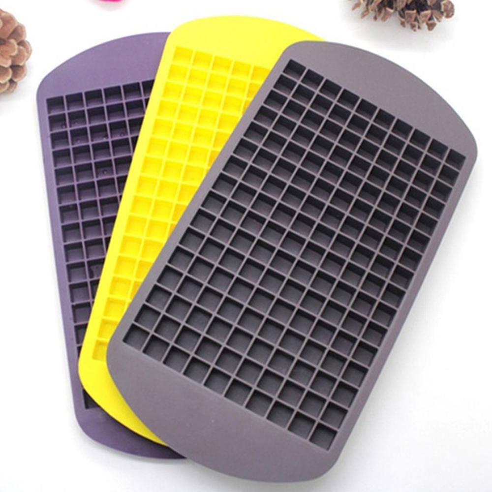 160 Grids Form for Ice Tray Fruit Ice Cube Maker DIY Ice Cube Tray Hielo Mold Square Shape Kitchen Accessories