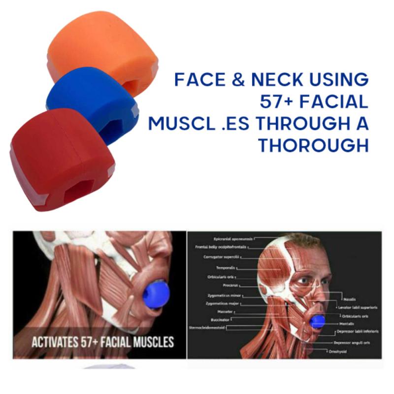 Gezicht Fitness Bal Facial Toner Exerciser Ball Hals Krimpen Dubbele Kinnen Toning Facial Spier Training Apparaat Silicagel