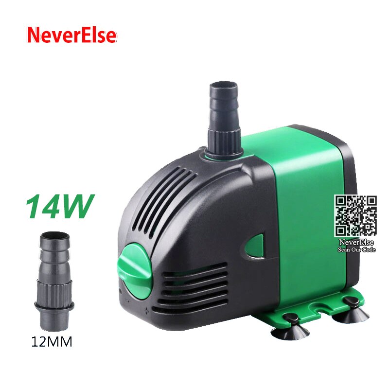 Aquarium Water Pump adjust change Water Output Volume,Fish Tank Aquarium Pump to circulate water for fish aquatic coral reef: 14W / EU Plug adapter