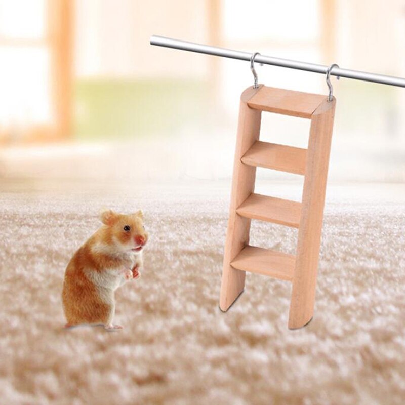 Pet Accessories Littlest Shop Hamster Toys Hamster Climbing Ladder Wooden Small Rat Supply Gerbil Mice Hamster Toy