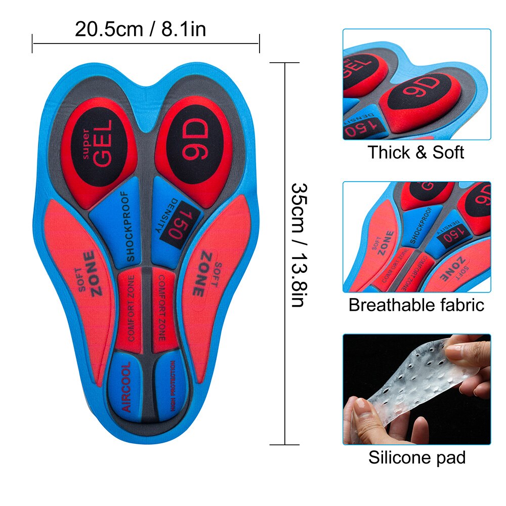 Mannen Vrouwen Gewatteerde Fietsbroek Dikke Ademend Rekbaar Bodycon Fiets Shorts Ondergoed