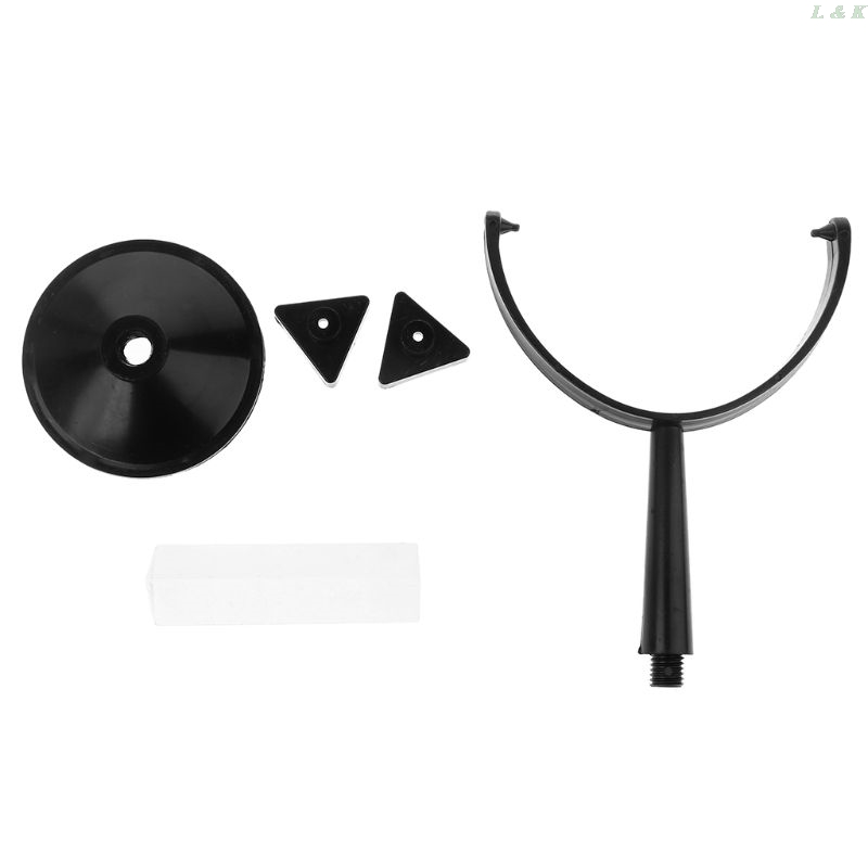 Optical Glass Triple Triangular Prism with Stand for Physics Light Spectrum Teaching