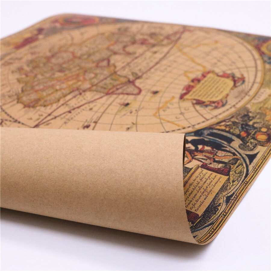 Columbus vintage søkort plakat retro plakat kraftpapir wallsticker bar cafe stue boligindretning 45.5 x 31.5cm