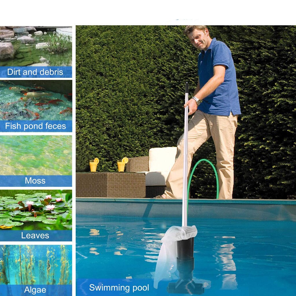 Pool Vacuum Cleaner Swimming Pool Vacuum Jet 5 Pole Sections Suction Tip Connector Inlet Portable Detachable Cleaning Tool#g4