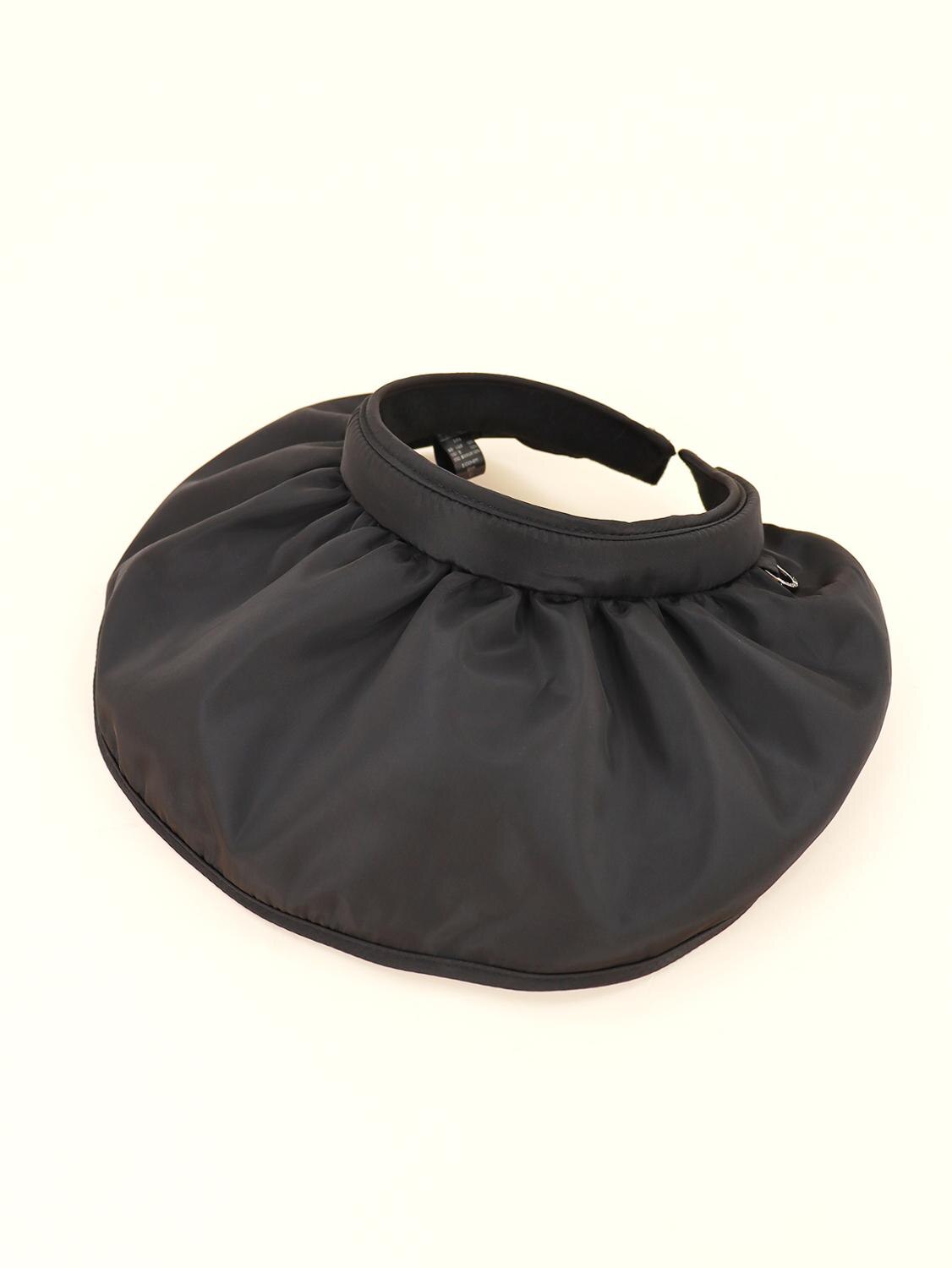 Korea Hülse Hütte sommer sonnenhut weibliche eins Hütte weiblichen studenten Koreanische Trend UV schutz leere oben: Schwarz