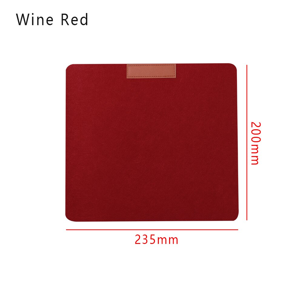 1PC Universal Colorful Leather Anti-slip Mouse Pad Comfortable Gaming Mice Mat Desk Cushion Computer Accessories 230 X 200 x 2mm: Wine Red