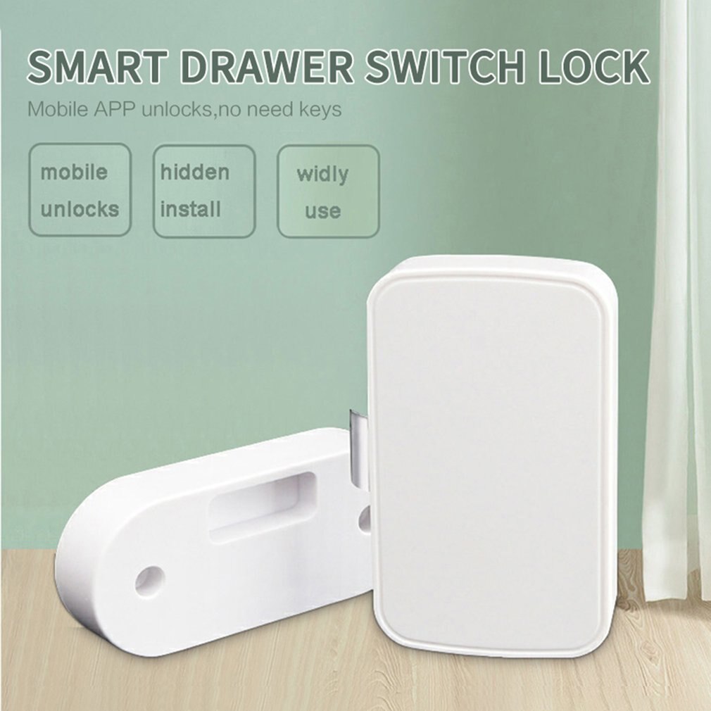 T1 TUYA APP Smart Drawer Lock Sticky File Cabinet Wardrobe Shoe Cabinet Mailbox Door Drawer Smart Lock