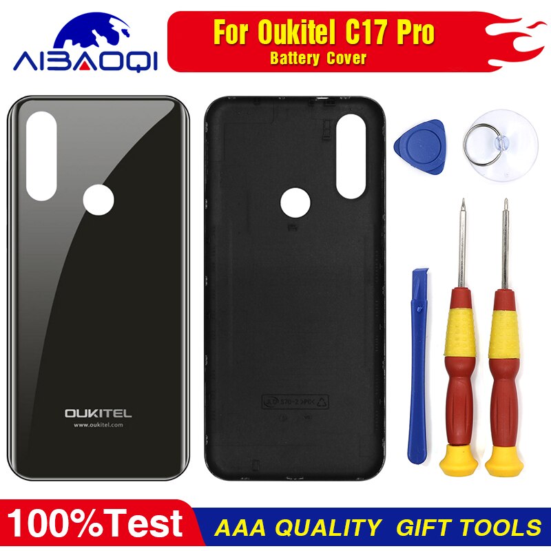 original Touch Screen LCD Display LCD Screen For Oukitel C17 pro Replacement Parts + Disassemble Tool+3M Adhesive: Black Back Cover