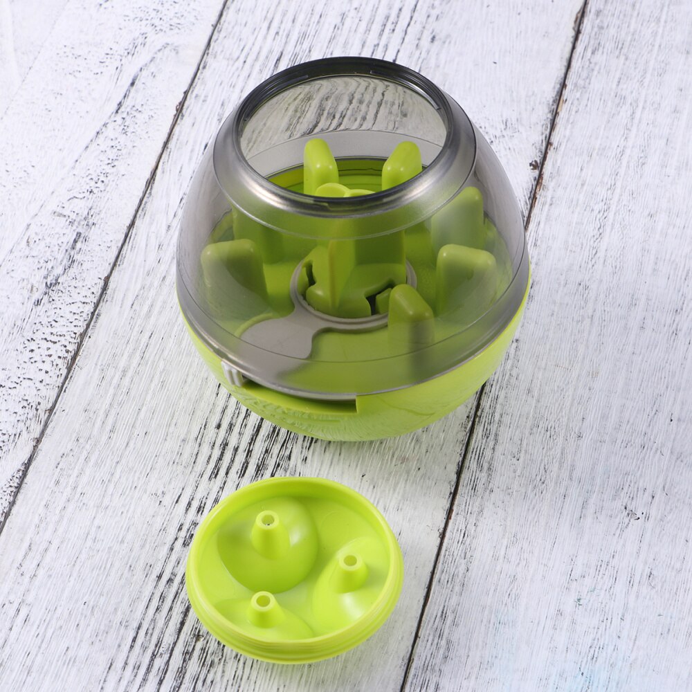 Fun Interactive Treat-dispensing Ball Nontoxic Bite-resistant IQ Treat Ball for Dogs and Cats - Green