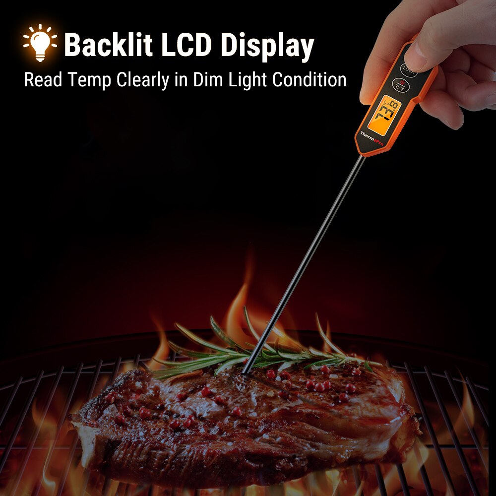 ThermoPro TP01H termometro digitale per barbecue retroilluminazione Schermo LCD cucina cottura forno termometro per carne lettura istantanea