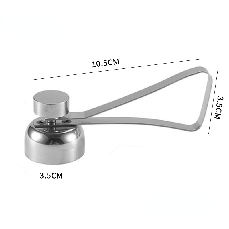 Metal Eggshell Cutter Egg Opener Shell Opener 304 Stainless Steel Boiled Raw Egg Kitchen Tool Egg Shell Opener: L