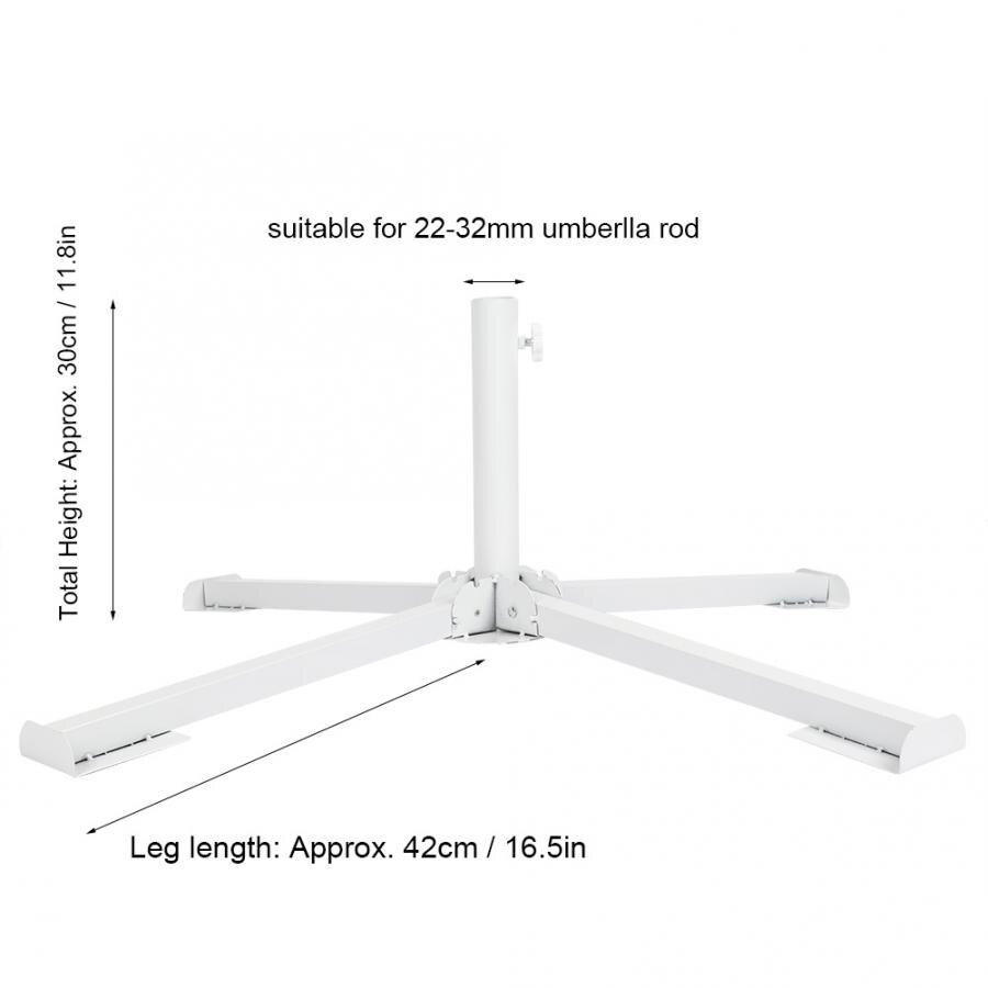 Draagbare Parasol Vier-Legged Base Paraplu Opvouwbare Zonnescherm Houder Tuin Paraplu